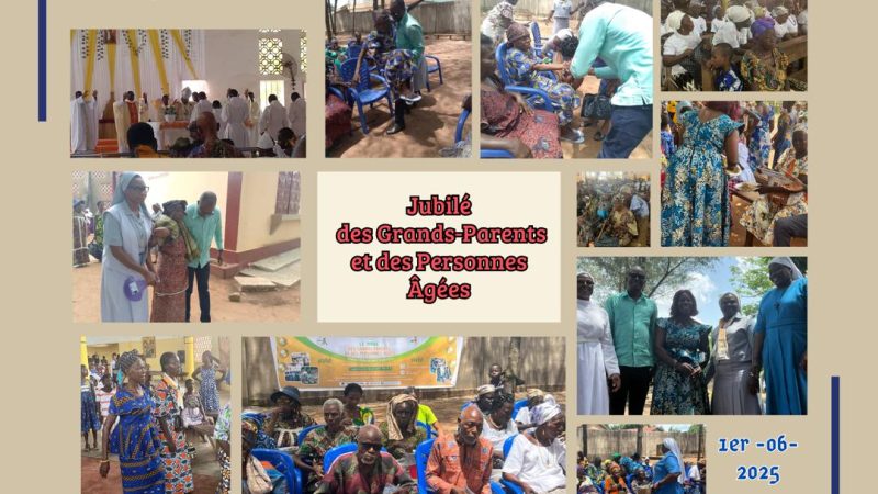Premier dimanche du mois de juin : célébration du jubilé des Grands parents et personnes âgées.
